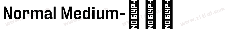 Normal Medium字体转换